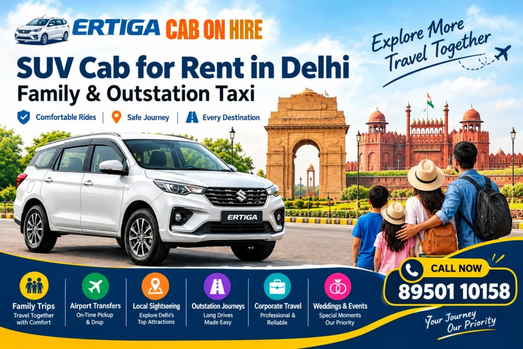 SUV Cab for Rent in Delhi