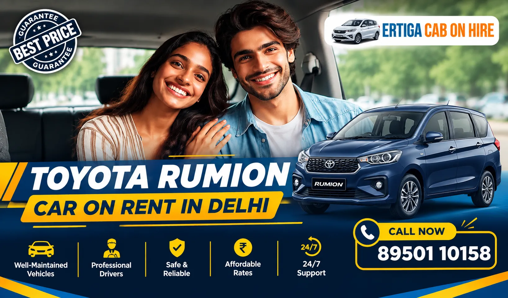 Toyota Rumion Car on Rent in Delhi